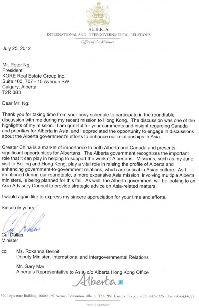 Alberta International and Intergovernmental Relations