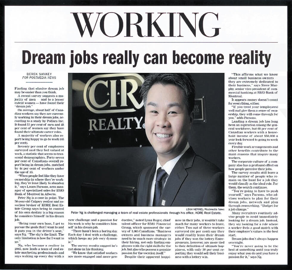 Calgary Herald Interview with Peter Ng